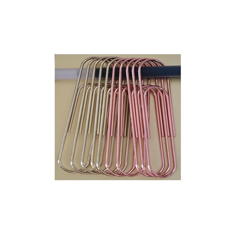 10-Pack Jumbo Paper Clips – 4” Giant Decorative Metal Paperclips,