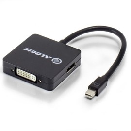 ALOGIC 3-in-1 Mini DisplayPort to DisplayPort/HDMI/DVI Adapter – Elements Series