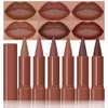 BINGBRUSH 2-in-1 Gradient Lip Liner & Lipstick Combo,Matte Longwear Waterproof