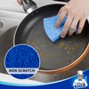 MR.SIGA Non-Scratch Cellulose Scrub Sponge, Dual-Sided Dishwashing Sponge for Kitchen,