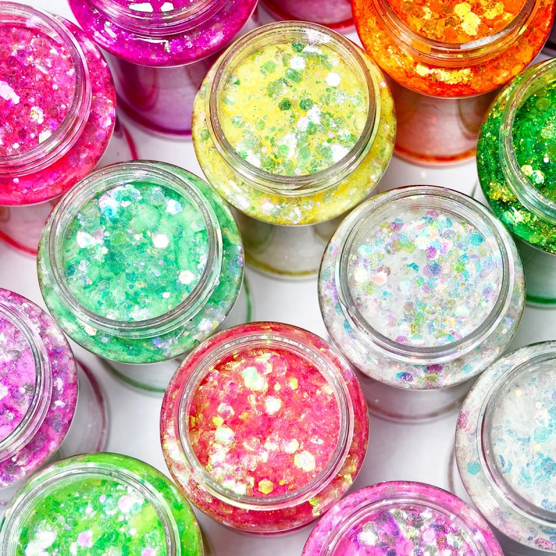 Factory Direct Glitter Set Extra Shiny Chunky Glitter Mix for