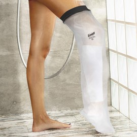 LimbO Premium Adult Half Leg Waterproof Protector Gypsum Bandage Keeps Wet Shower Bath Cover Medium (Height 165-183cm) Safe Comfortable Bath Time [Break Bandage Injury Affected Area Waterproof Cover]