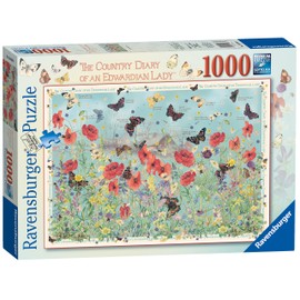 Ravensburger Country Diary of an Edwardian Lady, Jewels of the Air (butterflies) 1000pc Jigsaw Puzzle