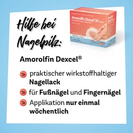 Amorolfin Dexcel 50 mg/ml Solution for Fungal Nail Infections, 5 ml of Active Ingredient Nail Polish