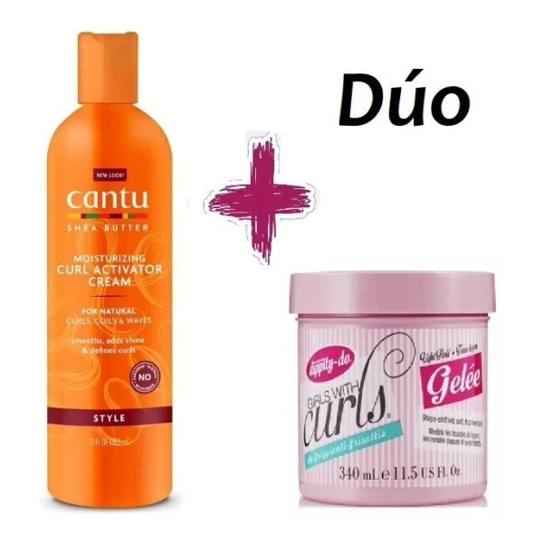 Activador De Rizos Cantu + Gel Dippity Do