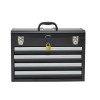 20.5-inch Portable Metal Tool Box with 4 Ball Bearing Slide