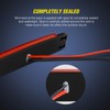 Nilight 10 PCS Red 3.8 Inch 6 LED Side Marker