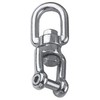 Wirbel Auge-Gabel mit Innensechskant, Edelstahl A4 AISI316, 6mm, 66mm