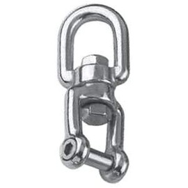 Wirbel Auge-Gabel mit Innensechskant, Edelstahl A4 AISI316, 6mm, 66mm