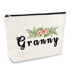 Granny Makeup Bag Grandma Gift Mothers Day Birthday Gifts for Grandma from Granddaughter Grandchildren Cosmetic Bag Grannie Gran Nana Granny Gift Travel Pouch Grandmother Christmas Thanksgiving Gift