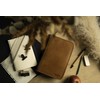Gusti Yannick Leather Pencil Case for Men and Women, brown,