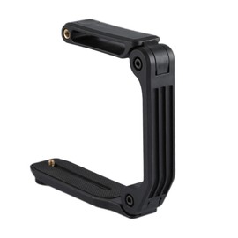 FELTECHELECTR 1 PC Multipurpose Camera Stabilizer Lightweight Folding Bracket for DSLR and Smartphones with Shaped Grip for Steady Shooting Black