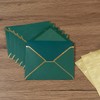 50 Pack A4 Envelopes with 4x6 Folded Cards and Gold