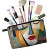 Livel lhood Abstract Face Makeup Bag Cute Small Organizer Zipper