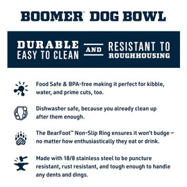 YETI Boomer 4, Stainless Steel, Non-Slip Dog Bowl, Holds 32 Ounces, Cherry Blossom