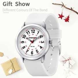 PINIDOUS Women Watch for Nurse Medical Professionals,Ladies Men Watch,Silicone Band(Gift Different Color Band),Luminous Easy Read Dial Water Resistant Watch with Second Hand Quartz Analog Watches