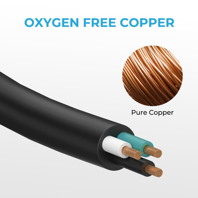 FIRMERST 10 Gauge 3 Conductor Power Cable SJTW 300V Pure