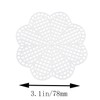 JCBIZ Lona de plástico, 10 piezas con forma de flor