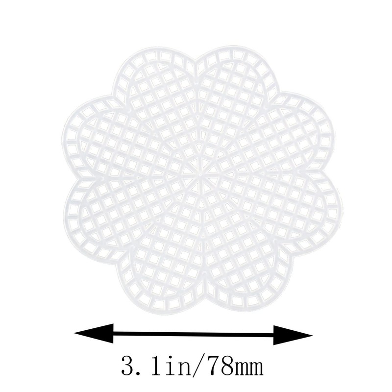 JCBIZ Lona de plástico, 10 piezas con forma de flor