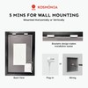 Kosmonia 24x32'' LED Bathroom Mirror w/Light, Aluminum Frame, Dimmable Front