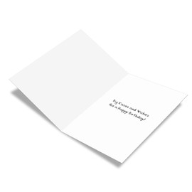 The Best Card Company - 1 Happy Birthday Greeting Card - Adorable Animals, Cute Bday Notecard with Envelope - Wild Kisses Giraffe C9280ABDG