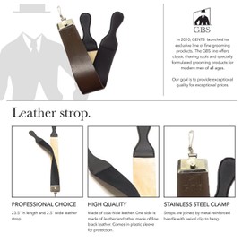 G.B.S Straight Razor Set Folding 5/8in Shave Ready Wood Razor, Case Leather Strop, Shaving Soap, Bowl and Pure Bristle Brush