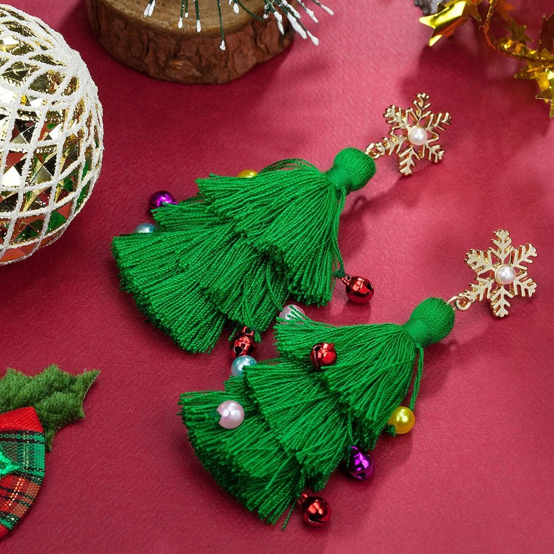 Christmas Earrings, Christmas Earrings Women, Dangle Earrings, Creative Christmas Earrings,