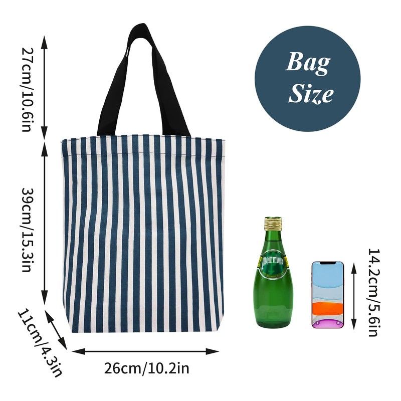 KUDAAL Tote Bag Canvas Shoulder Bag Casual Shopping Bag Multipurpose