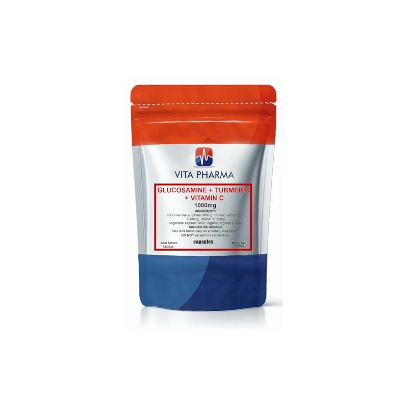 Glucosamine High Strength - Enriched with Turmeric and Vitamin C