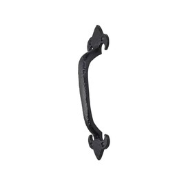 Old Hill Ironworks 175mm Antique Fleur de LYS Pull Handles, Black