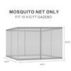 BPS 10' x 12' Gazebo Universal Mosquito Netting Screen Replacement,