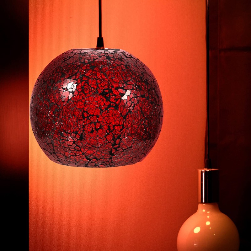 SHERCHPRY Retro Wall Light Shade E26 E27 Vintage Glass Lampshade