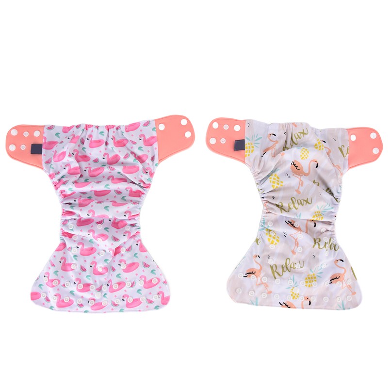 4 Pcs Baby Cloth Diapers Adjustable Washable Reusable Diapers for