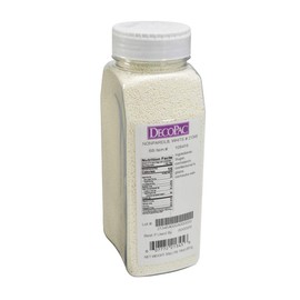 DECOPAC White Nonpareils, 30oz/85g, Fancy Sprinkles in Handheld Container, Edible Sprinkles For Celebration Cakes, Cupcakes, Cookies and Donuts
