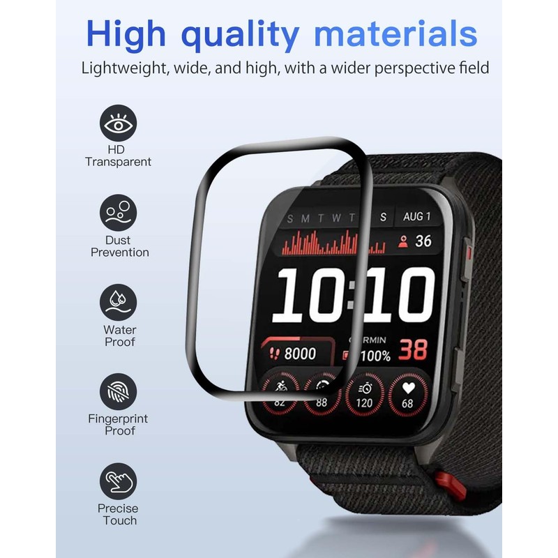 2 Pack Screen Protector for Garmin Venu X1,3D Full Screen