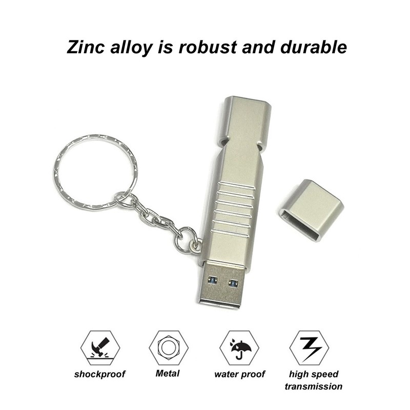 Whistle Flash Drive SOS Outdoor Waterproof USB3.0 120dB Sound Multifunction