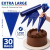 YANJINGSHE Piping Bags 30 Pack 21 Inch Disposable Icing Bags