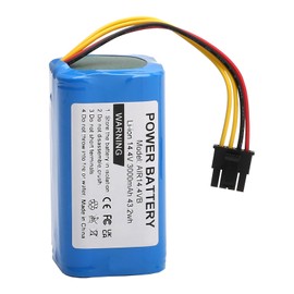 Tnvodejo 3000mAh 14.4V Battery Li-ion for AIRROBO P10 Sweeper