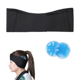 rainbowstar Banda de compresión para otoplastia posquirúrgica Banda para las orejas de recuperación posoperatoria con compresas frías Banda de compresión para las orejas para mujeres y hombres