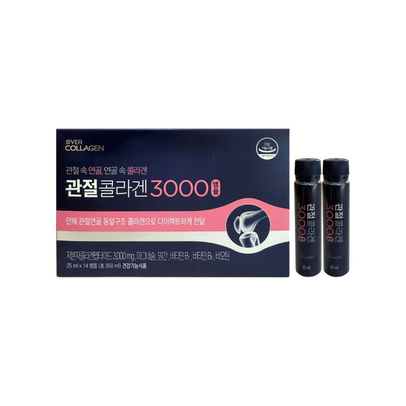 에버콜라겐 관절 콜라겐 3000 앰플 25ml x 14개입 2개 /