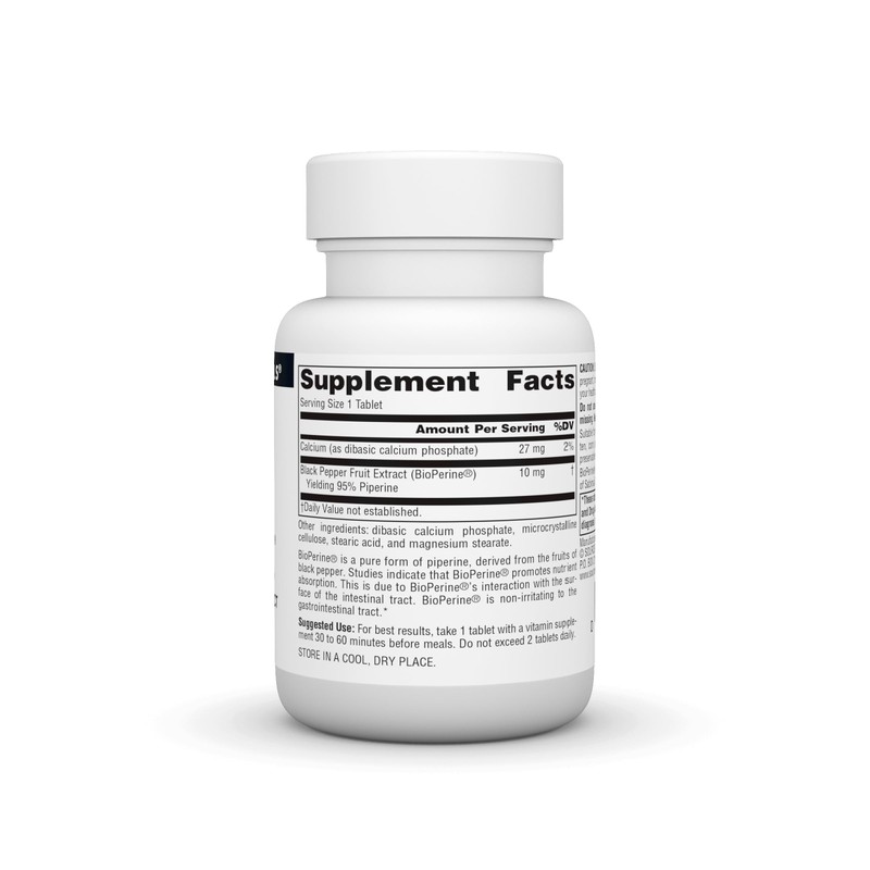 Source Naturals BioPerine, Black Pepper Fruit Extract - Promotes Nutrient