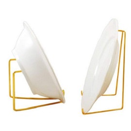 Safe N Sure 13.5cm High Plate and Bowl Stand in Gold