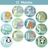 Baby Monthly Milestone Stickers – Set of 24 Zoo Animals