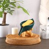 SUMNACON Ceramic Leaf Soap Dish Soap Saver Soap Holder Soap
