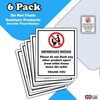 Do Not Flush Sanitary Products, Wipes Down Toilet - 6