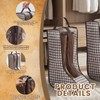 4 Pcs Boot Bags with Handles for Cowboy Boots Houndstooth