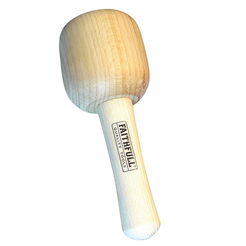 Faithfull FAICM90HD Wood Carvers Beech Mallet 90mm (3.5in) 440g (15.5oz)