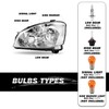 SOCKIR Headlight Assembly Pair Compatible with 2005-2006 Altima 4 -