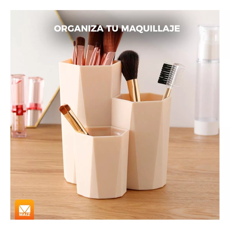 Maquillaje Organizador Porta Brochas Maquillaje Cosmeticos Tocador