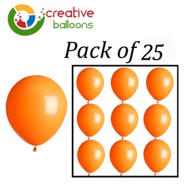 Orange Balloons 25 pcs 12 inch Matte Latex Balloons Orange Party Balloons for Birthday Party Baby Shower Decorations Wedding Party Easter Decorations